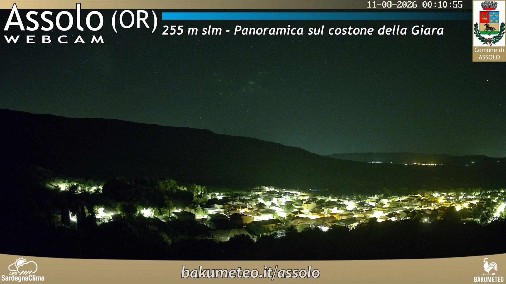time-lapse frame, Assolo webcam