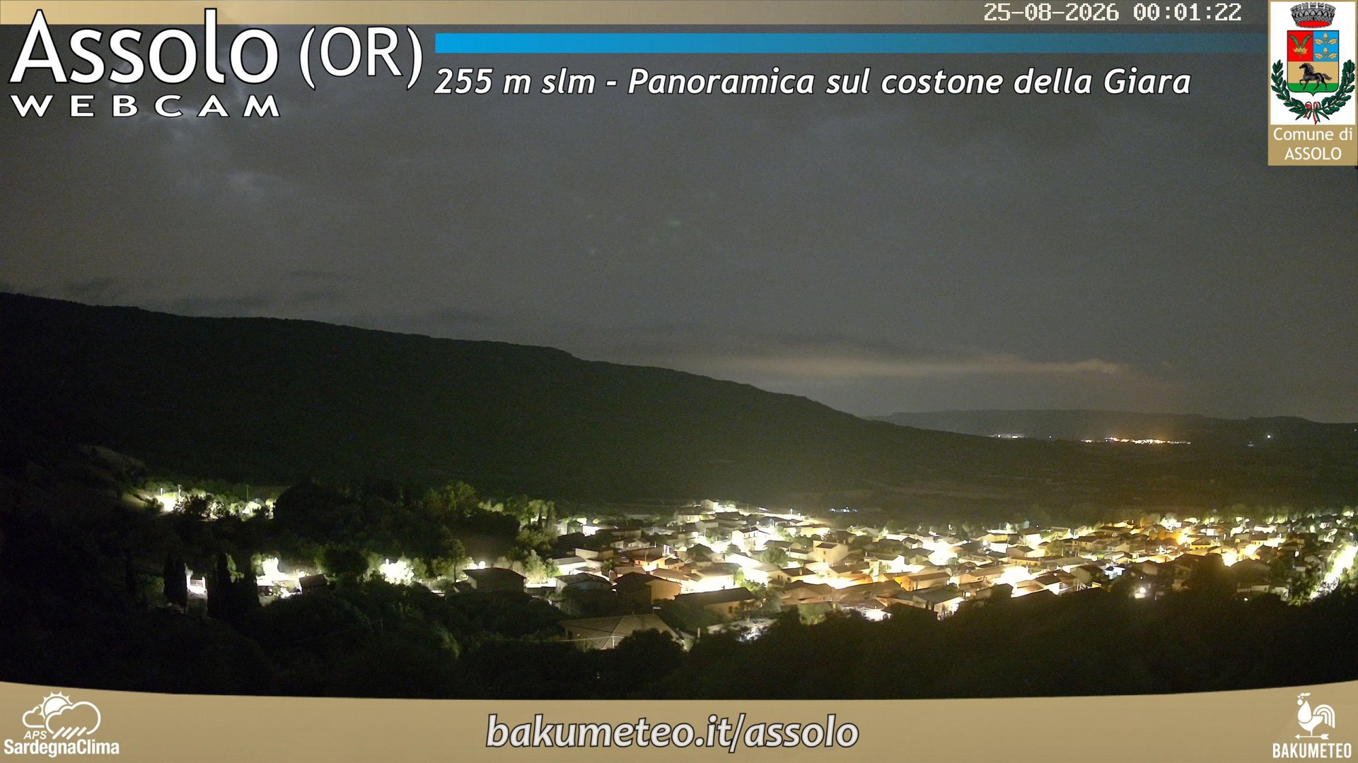 time-lapse frame, Assolo webcam