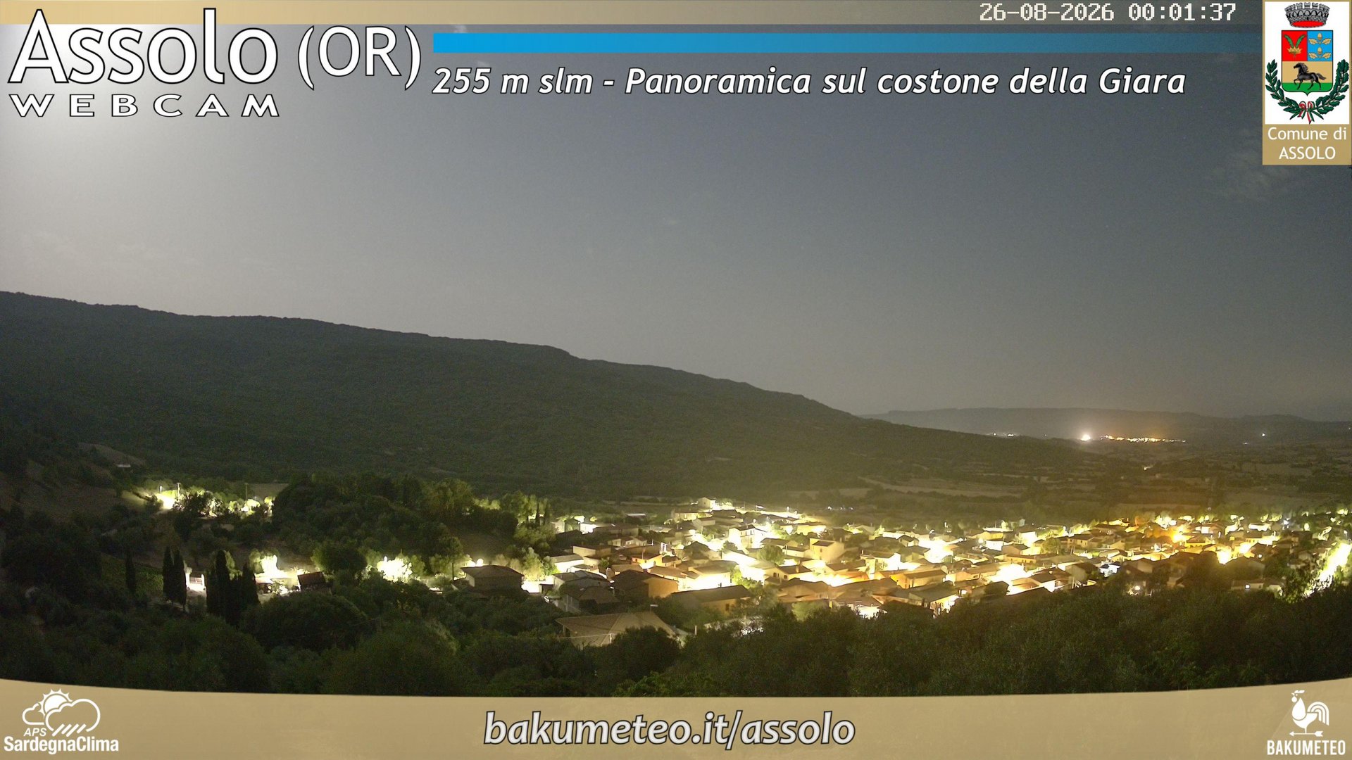 time-lapse frame, Assolo webcam