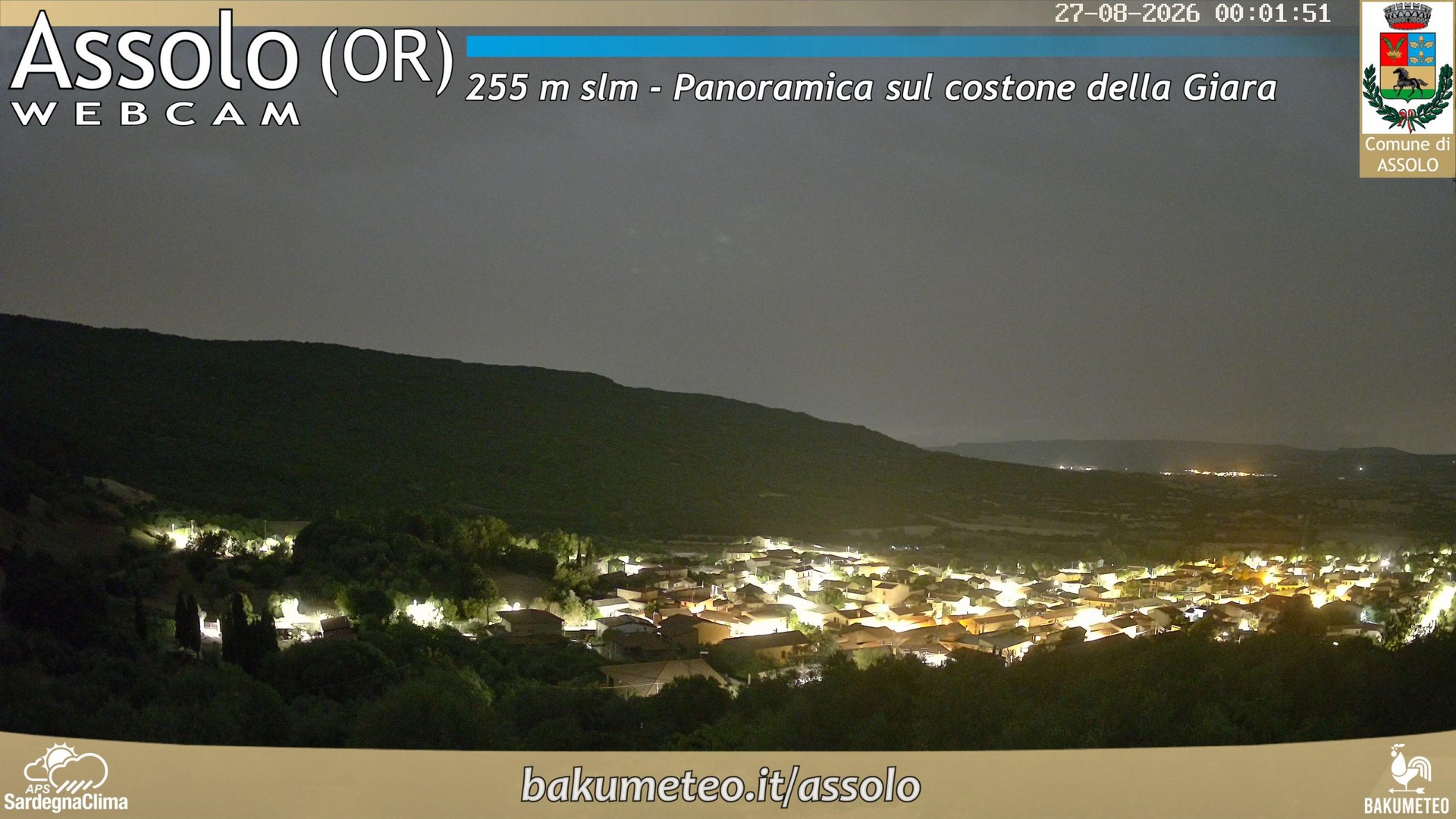 time-lapse frame, Assolo webcam