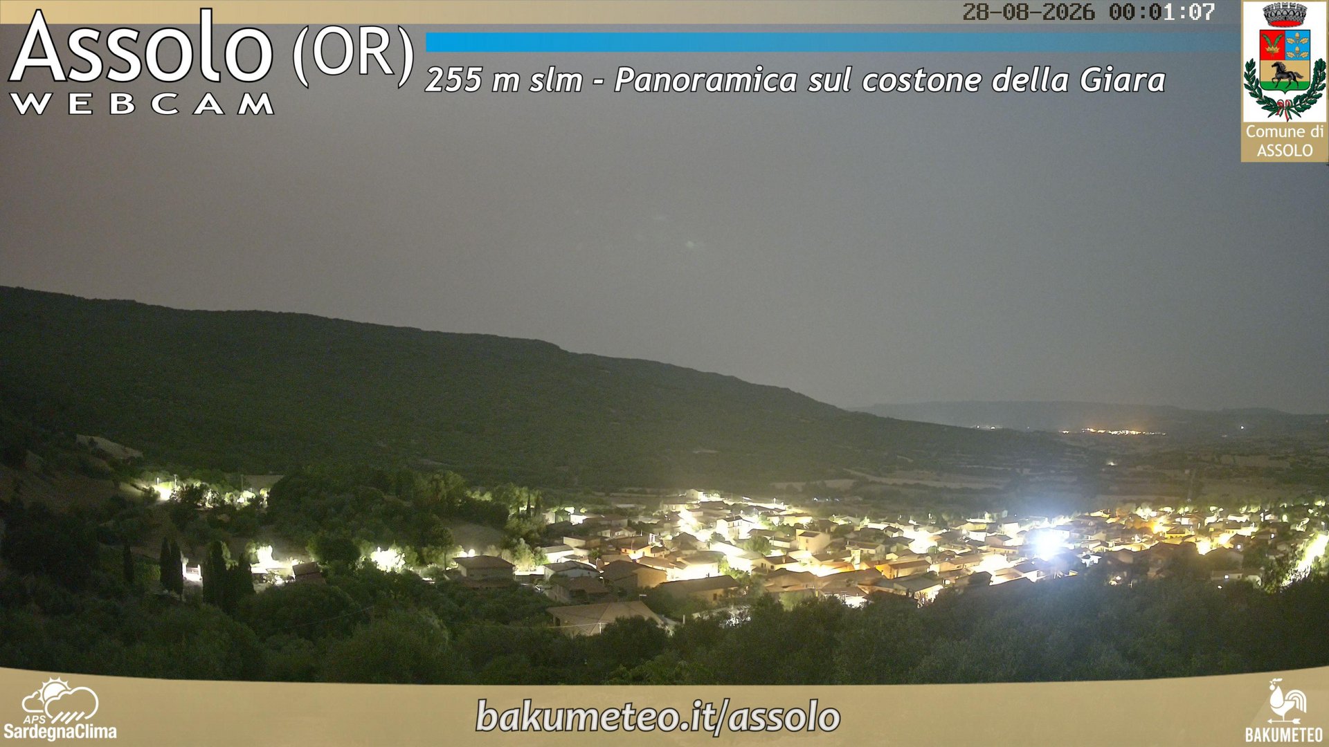 time-lapse frame, Assolo webcam
