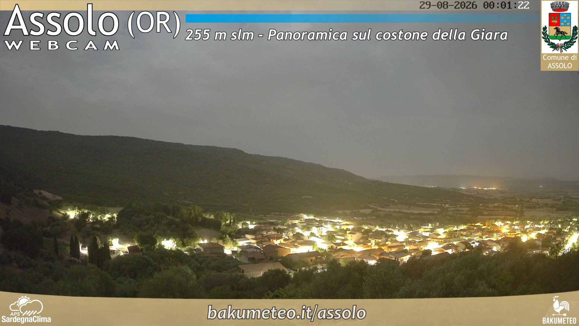 time-lapse frame, Assolo webcam