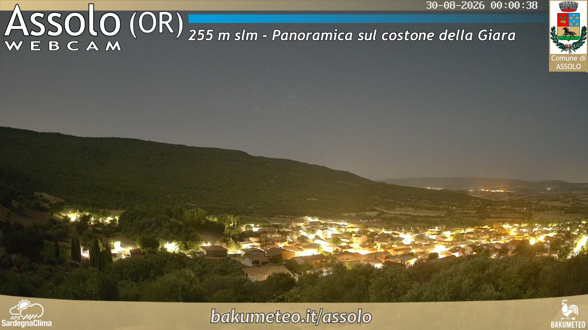 time-lapse frame, Assolo webcam