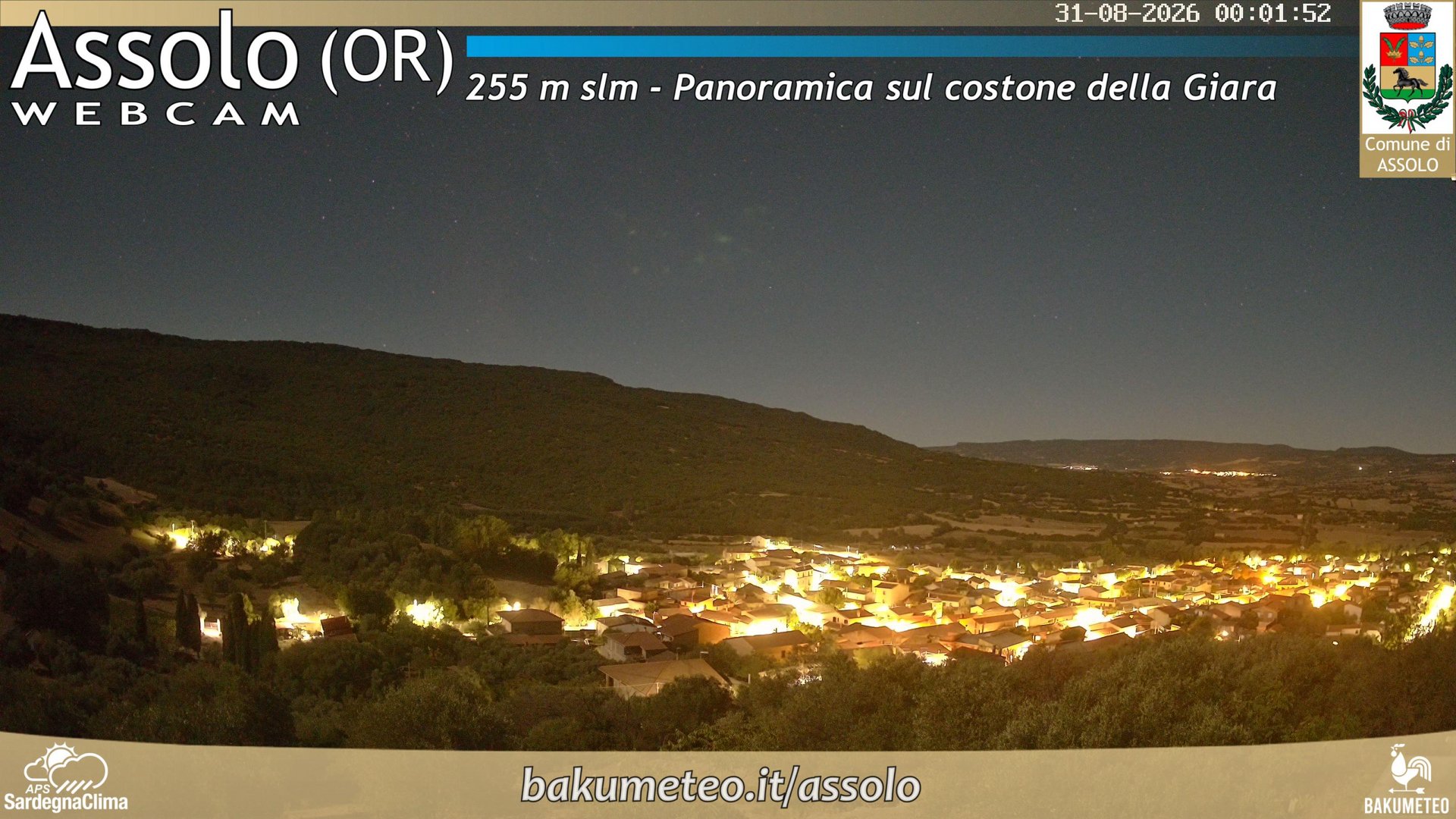time-lapse frame, Assolo webcam