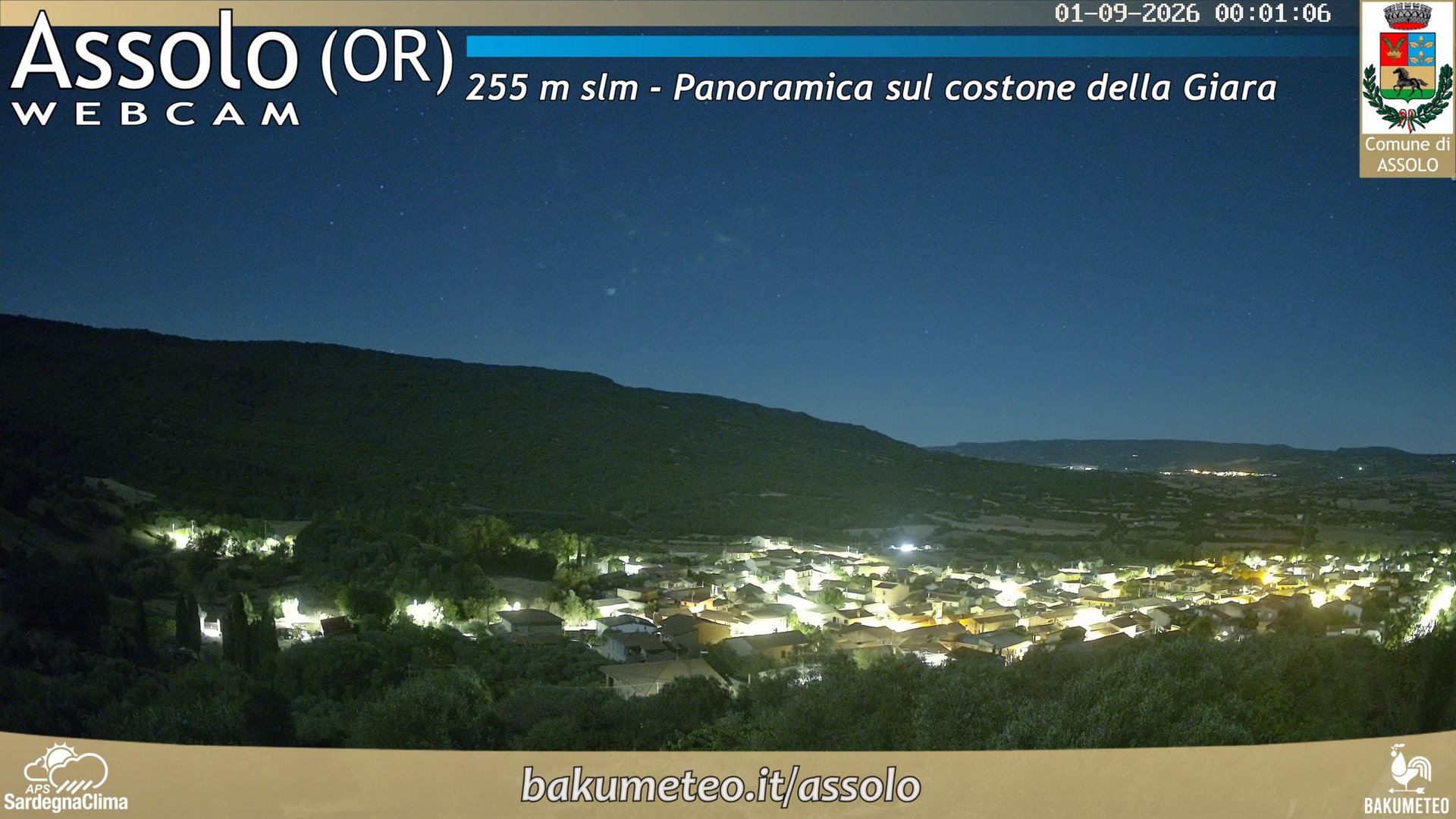 time-lapse frame, Assolo webcam