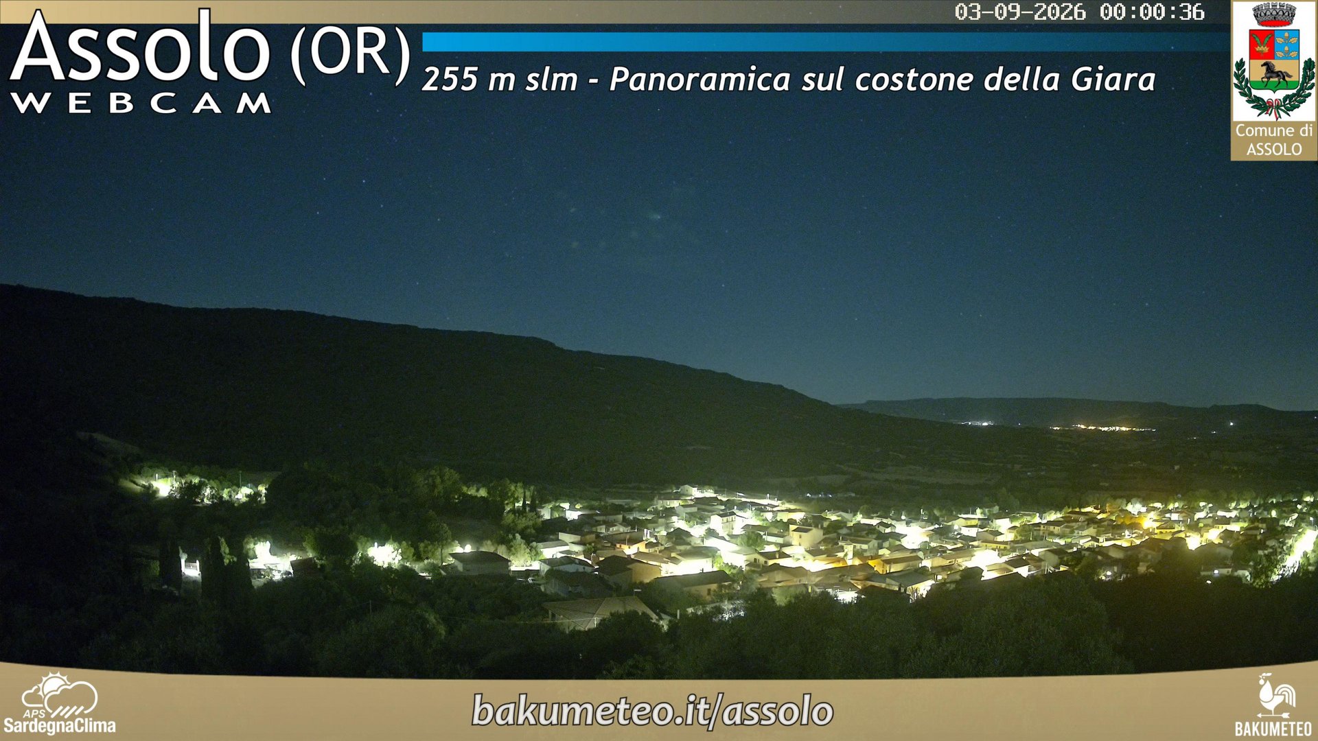 time-lapse frame, Assolo webcam