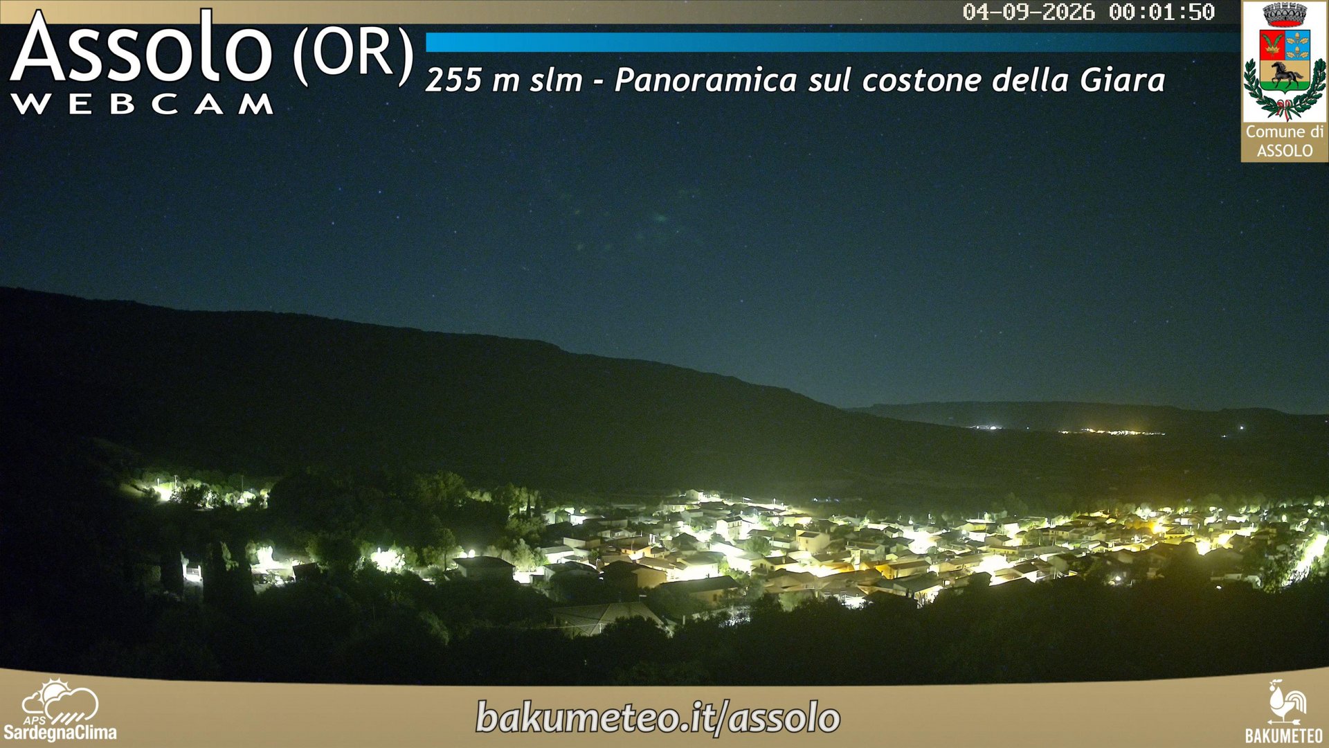 time-lapse frame, Assolo webcam