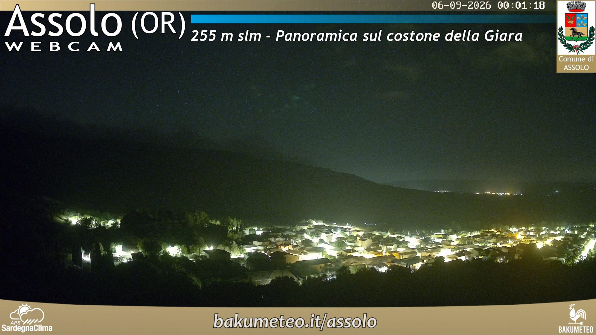 time-lapse frame, Assolo webcam