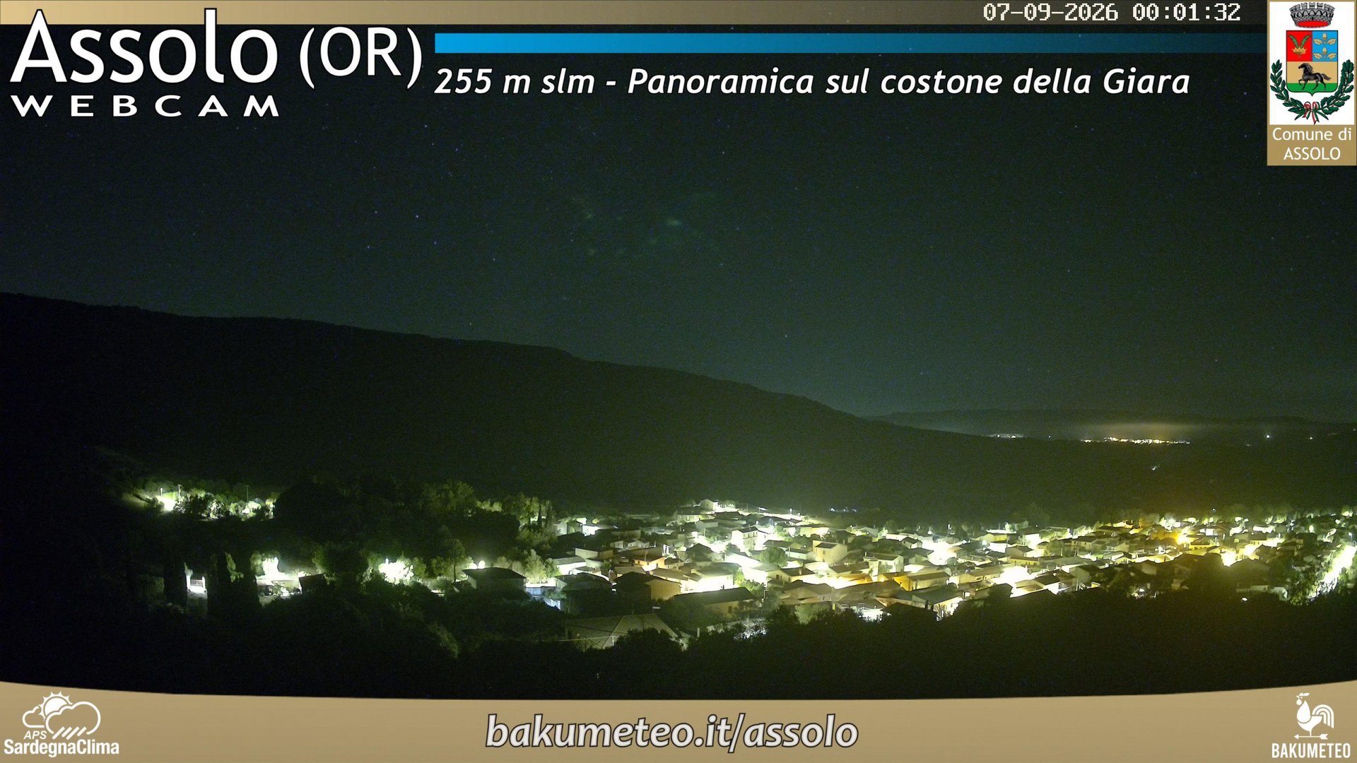 time-lapse frame, Assolo webcam