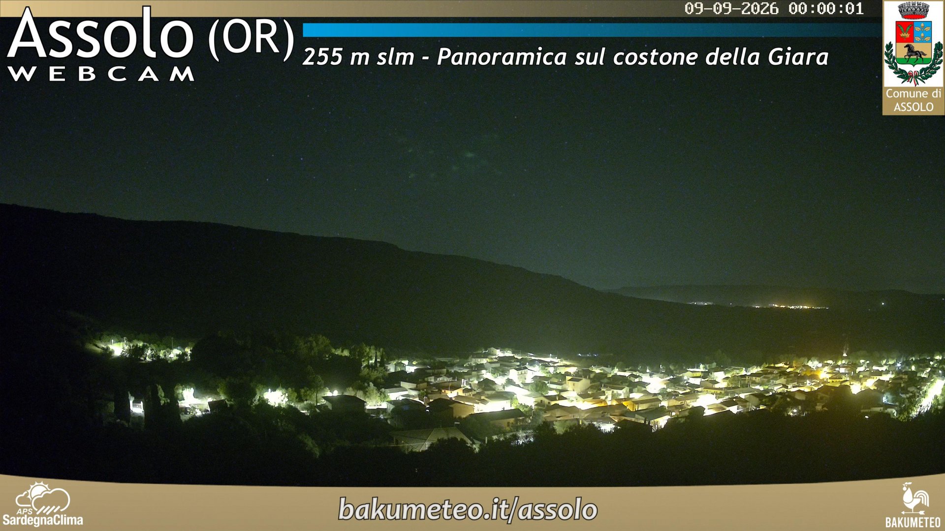 time-lapse frame, Assolo webcam