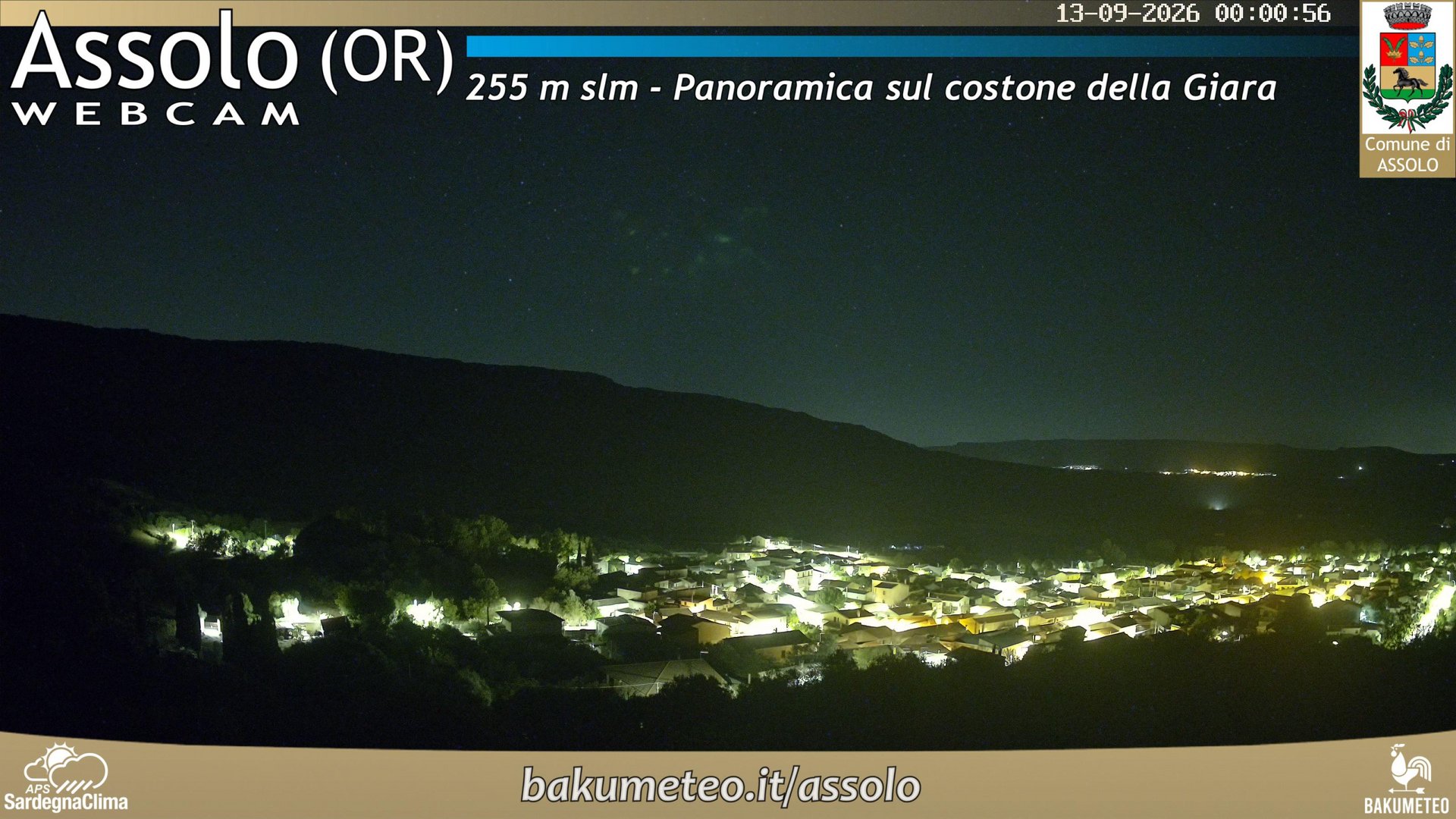time-lapse frame, Assolo webcam