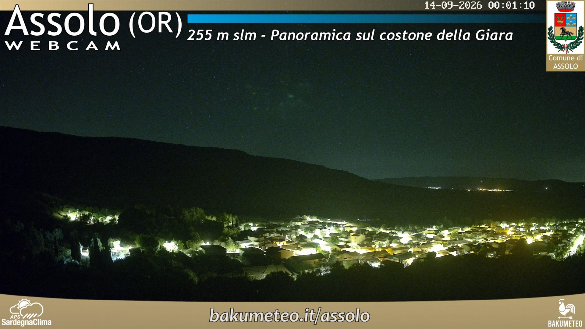 time-lapse frame, Assolo webcam
