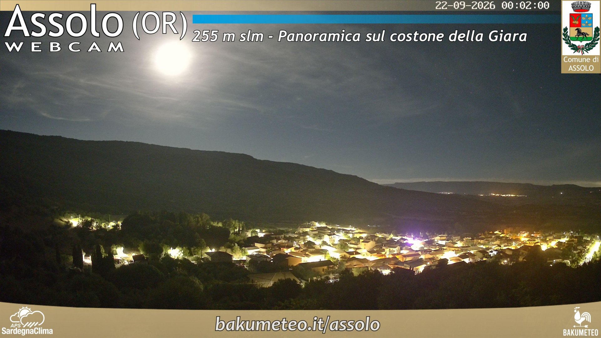 time-lapse frame, Assolo webcam