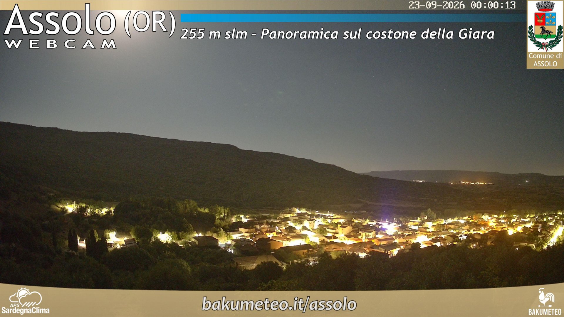 time-lapse frame, Assolo webcam