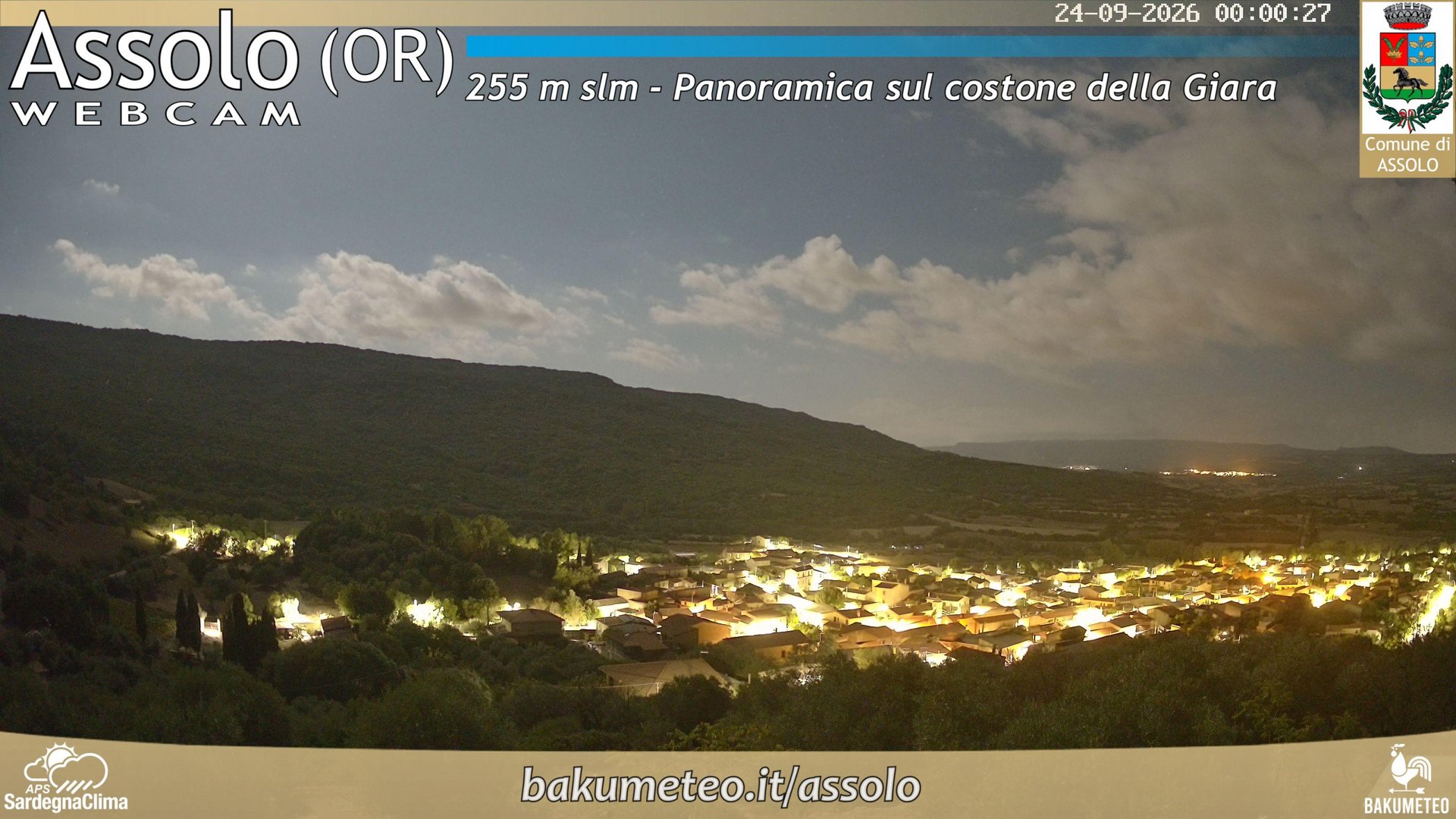 time-lapse frame, Assolo webcam