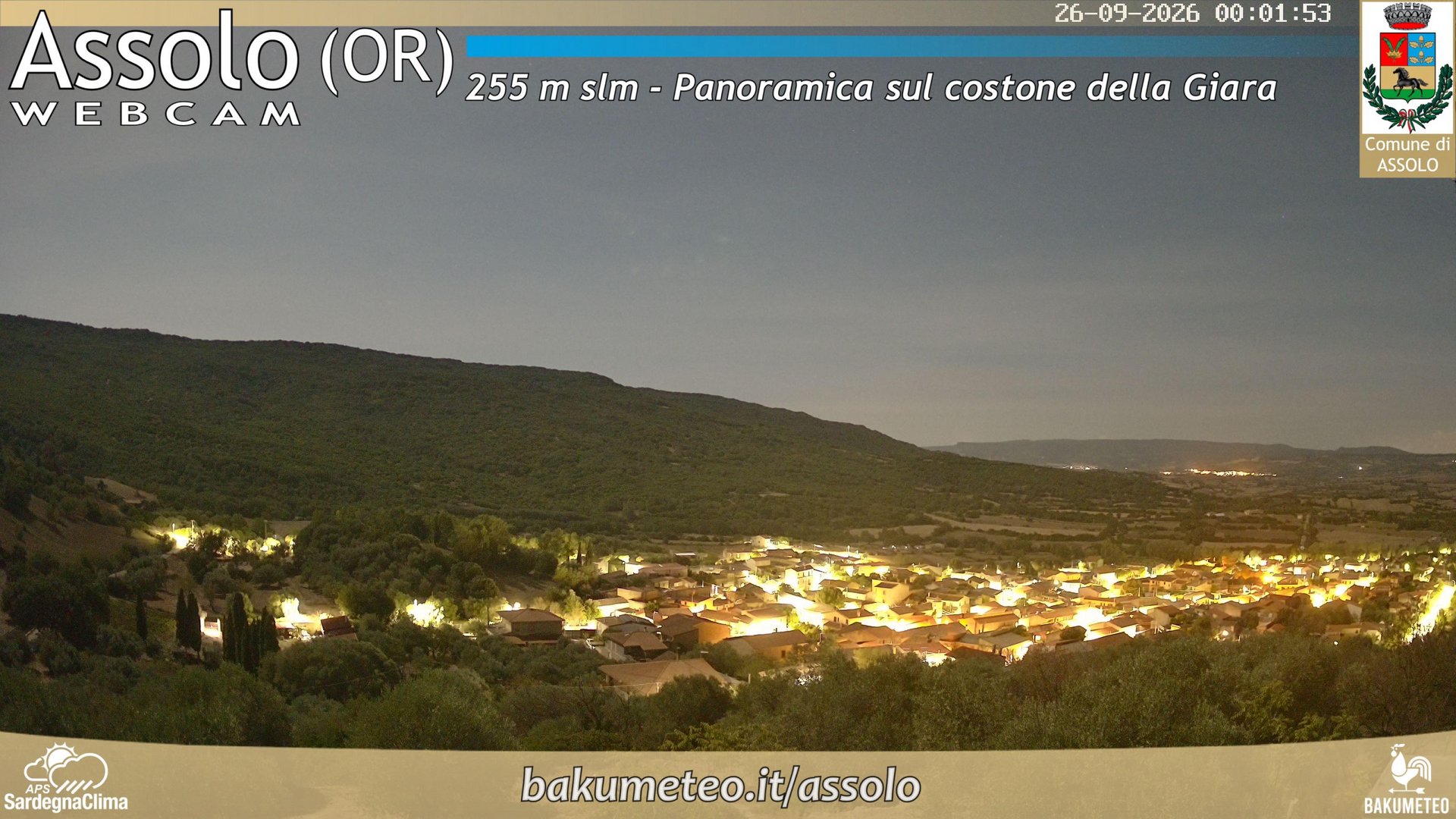 time-lapse frame, Assolo webcam