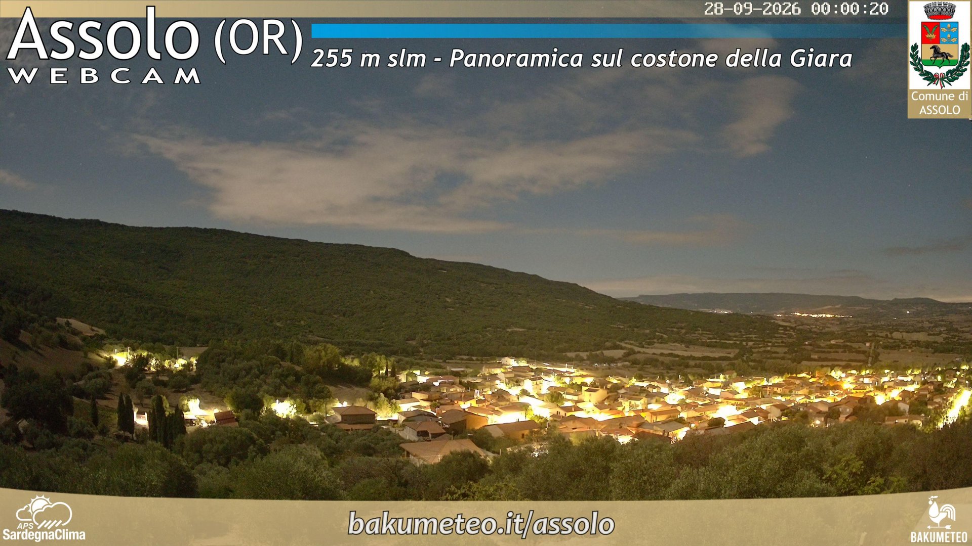 time-lapse frame, Assolo webcam