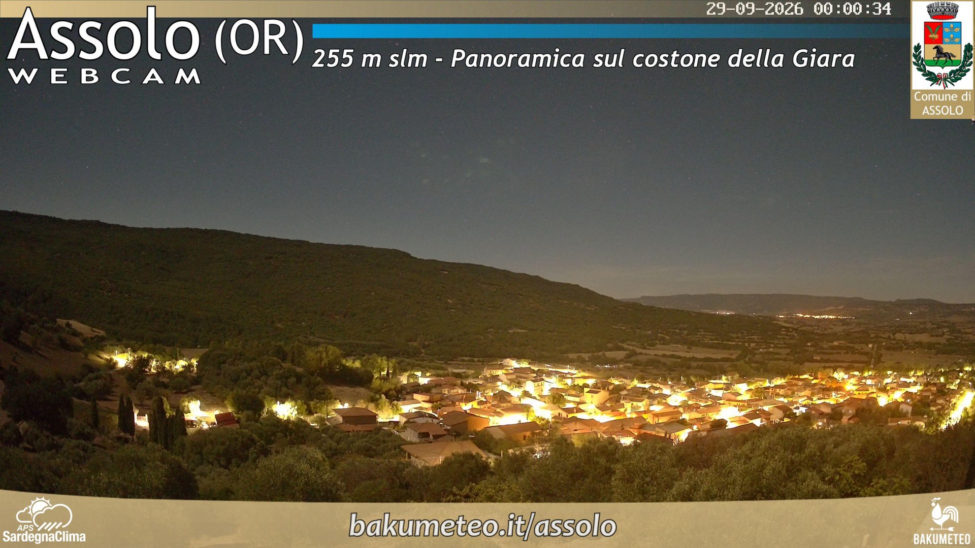 time-lapse frame, Assolo webcam