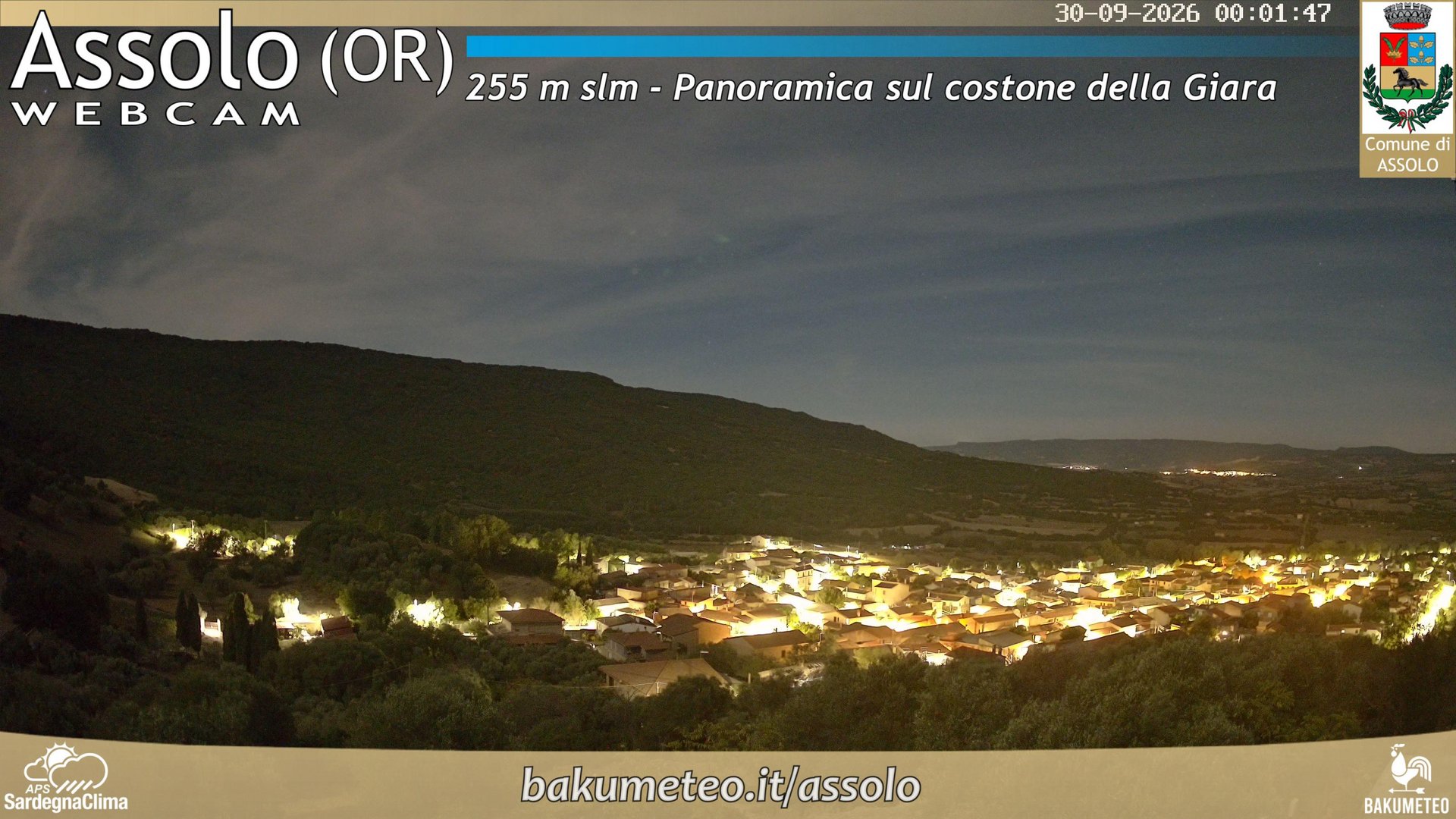 time-lapse frame, Assolo webcam