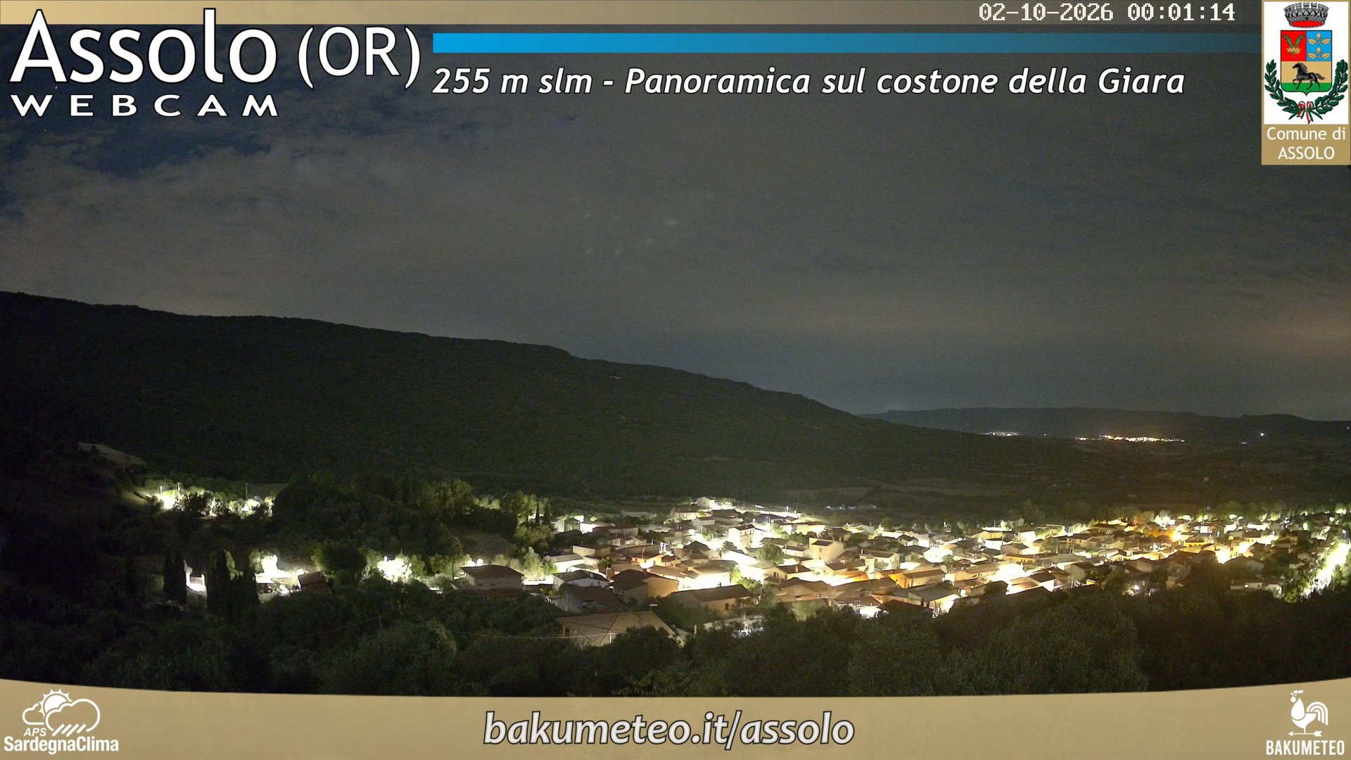 time-lapse frame, Assolo webcam