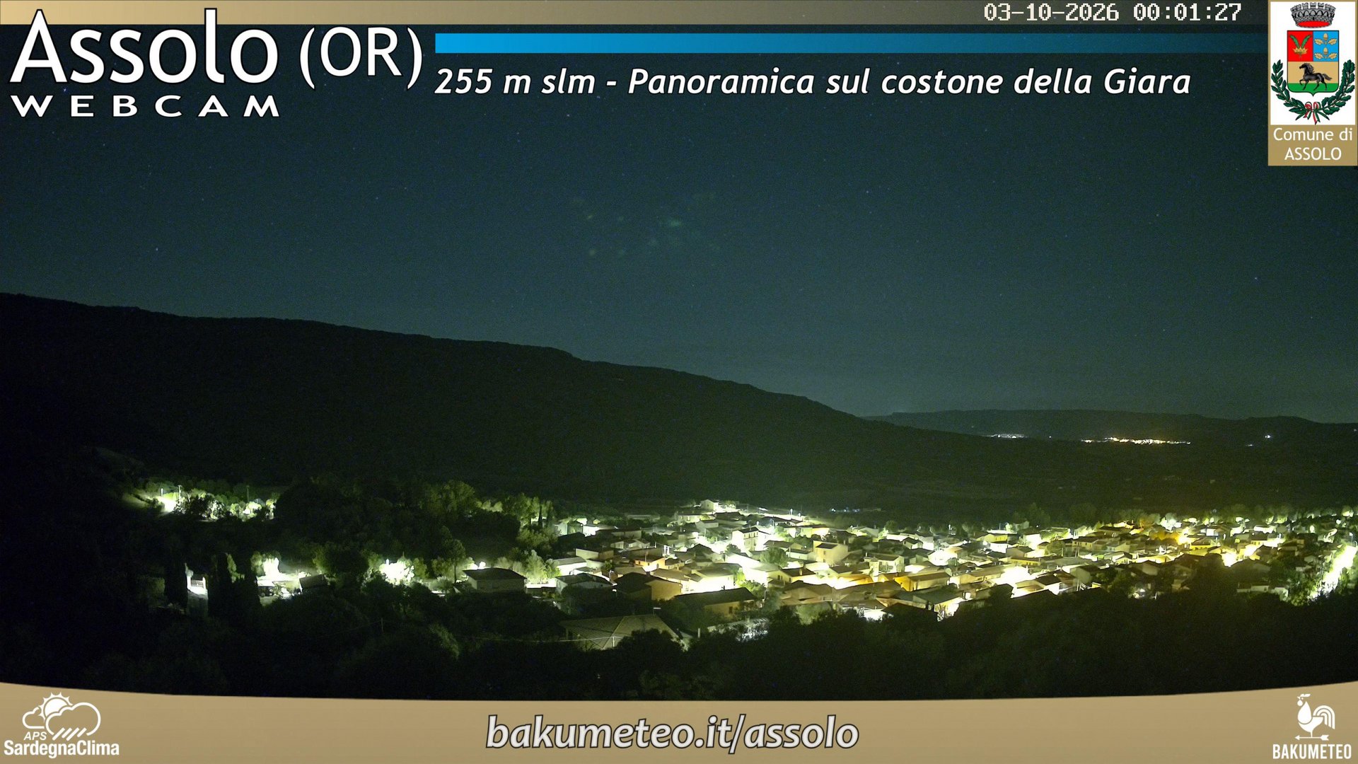 time-lapse frame, Assolo webcam