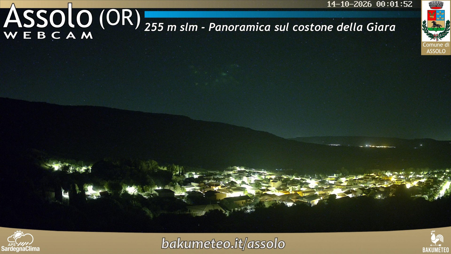 time-lapse frame, Assolo webcam