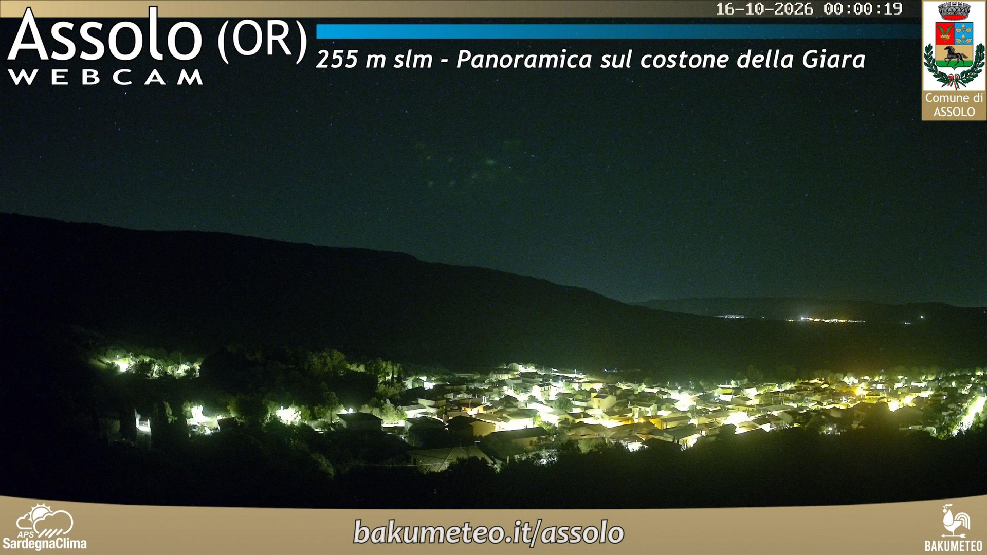 time-lapse frame, Assolo webcam