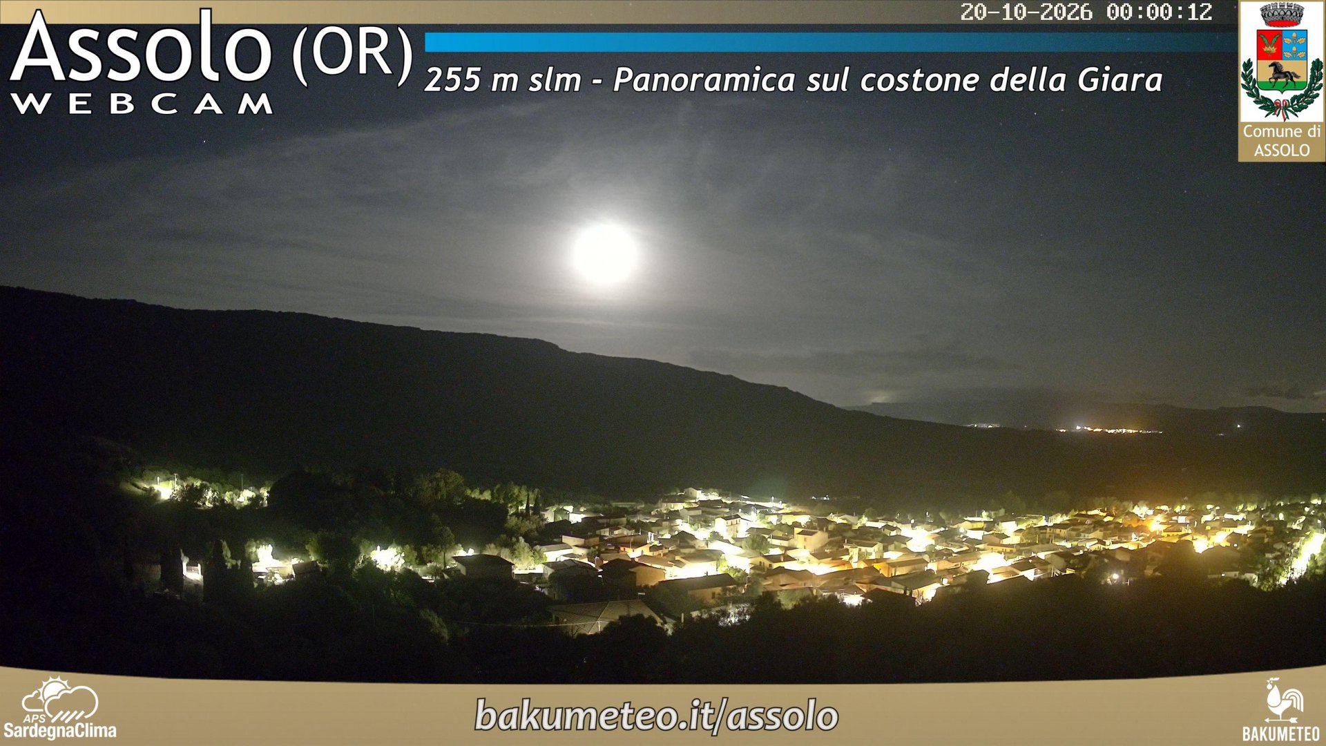 time-lapse frame, Assolo webcam