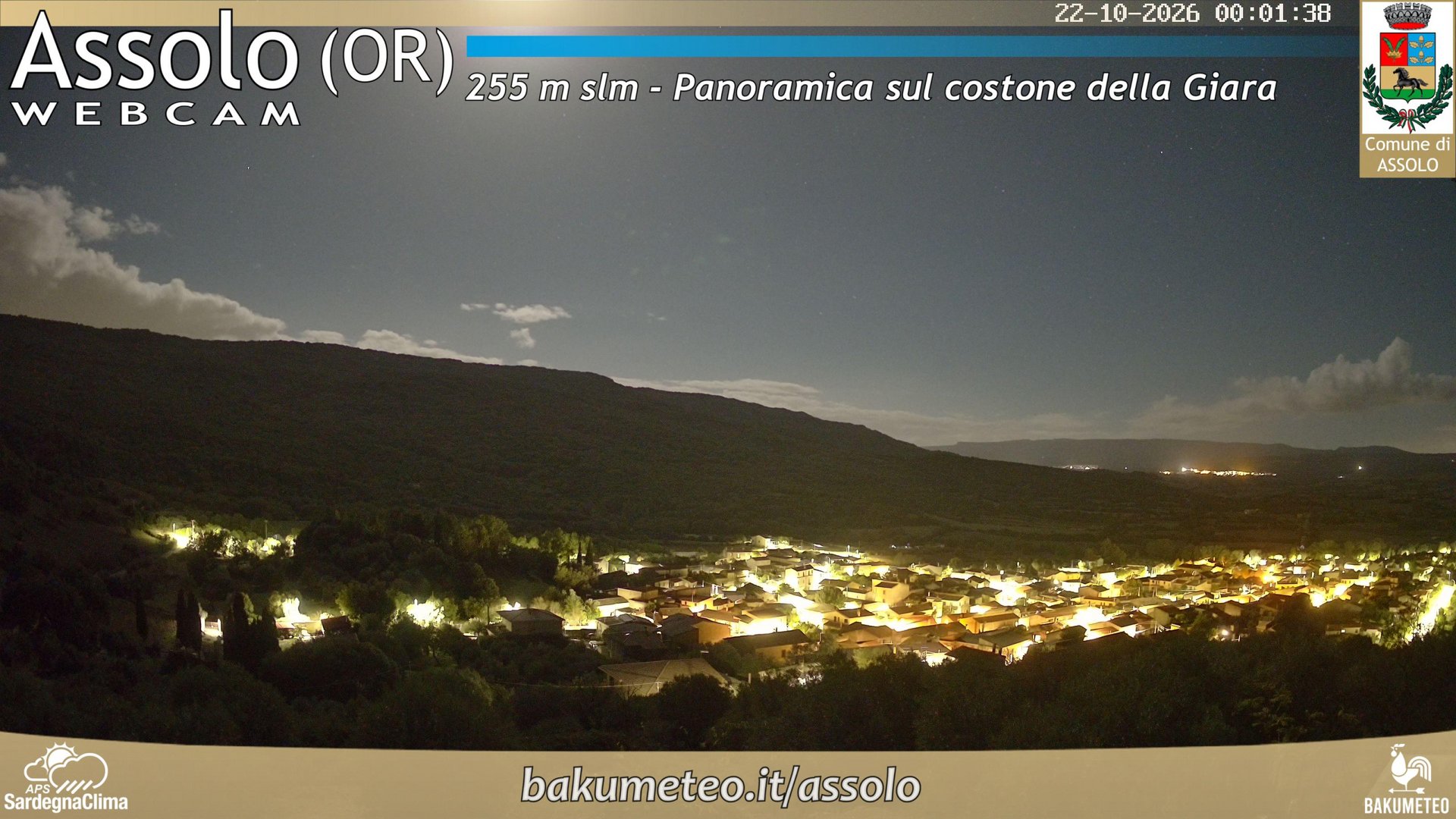 time-lapse frame, Assolo webcam