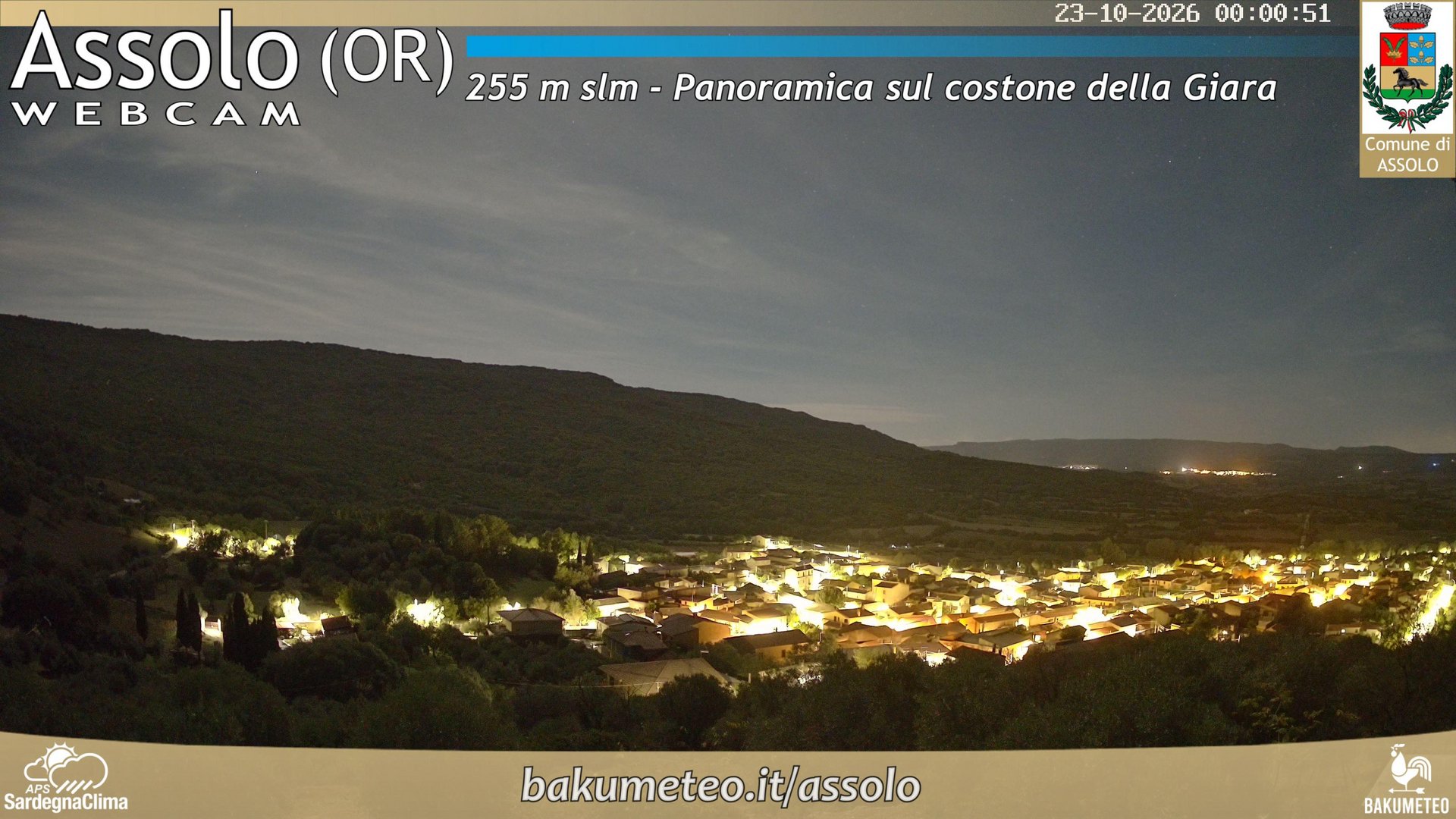 time-lapse frame, Assolo webcam