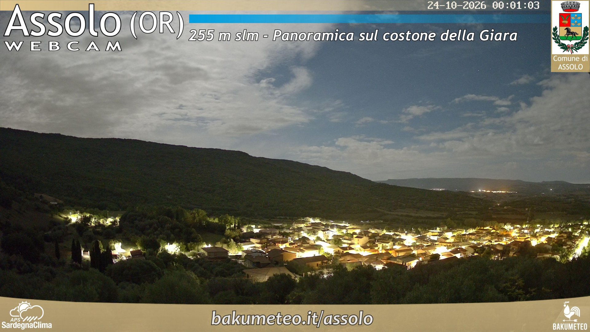 time-lapse frame, Assolo webcam