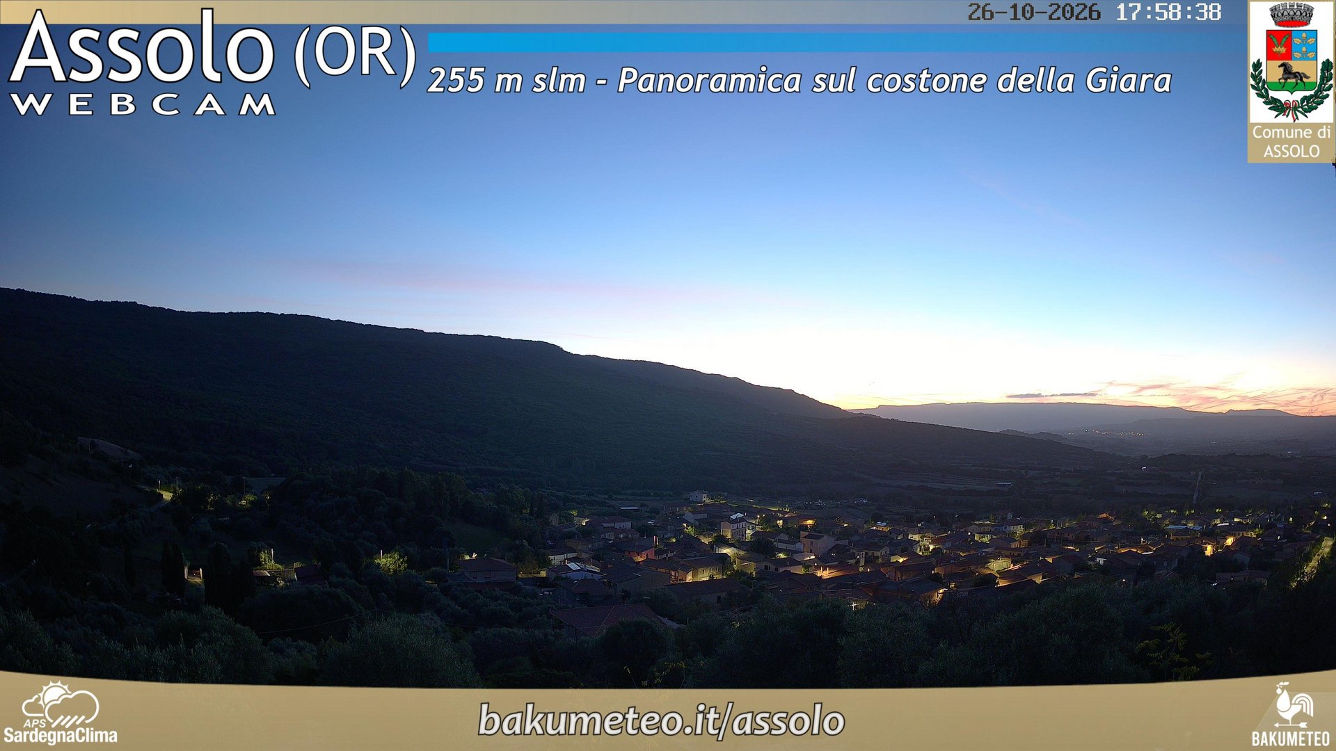 time-lapse frame, Assolo webcam