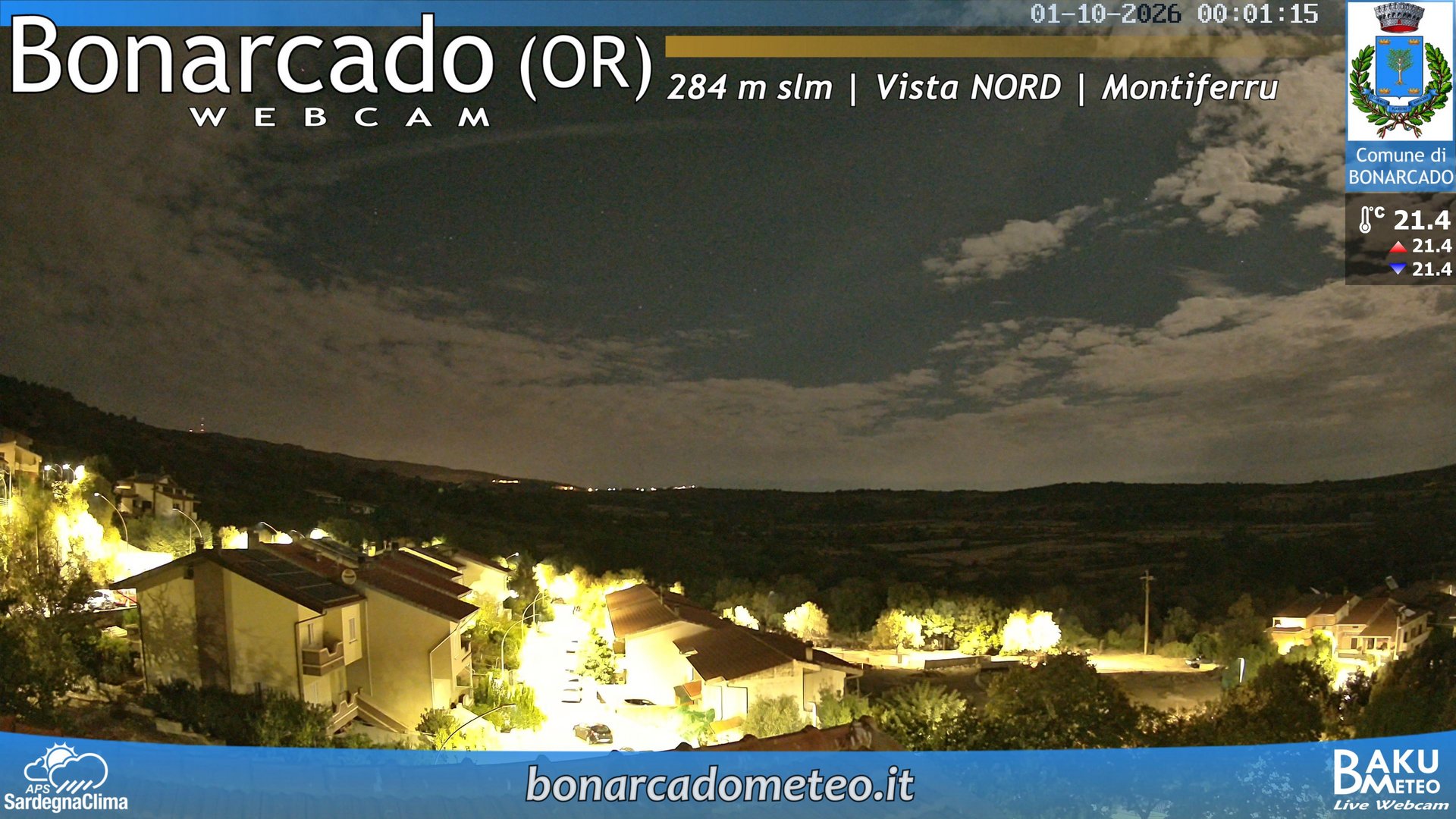 time-lapse frame, Bonarcado NORD webcam
