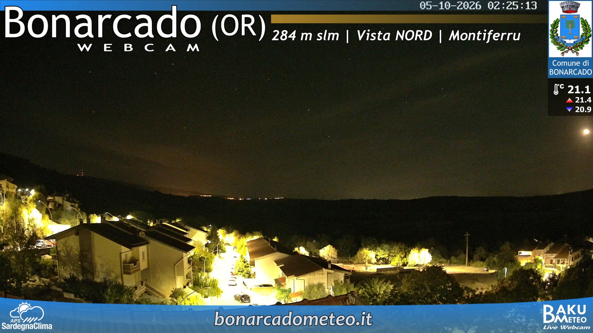 view from Bonarcado NORD on 2026-10-05