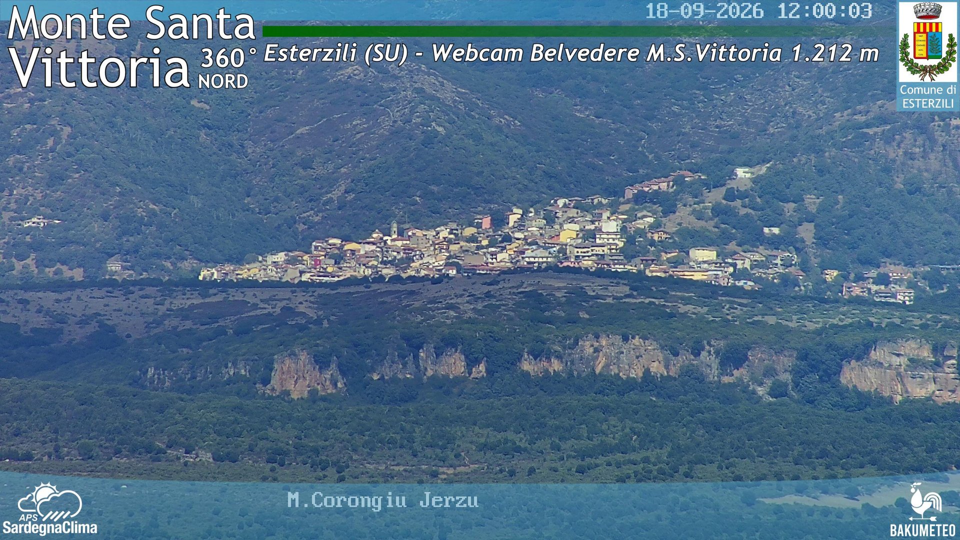 view from Asuni San Giovanni on 2026-09-18