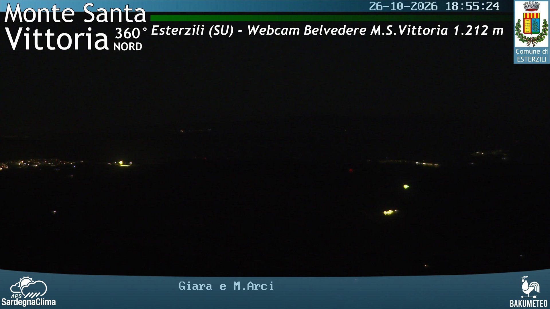 time-lapse frame, Asuni San Giovanni webcam