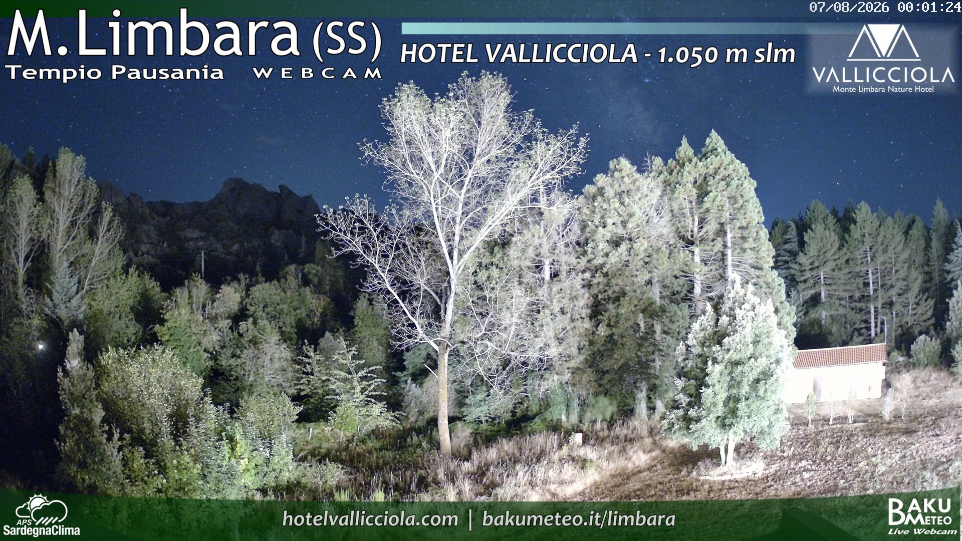 time-lapse frame, Monte Limbara Vallicciola webcam