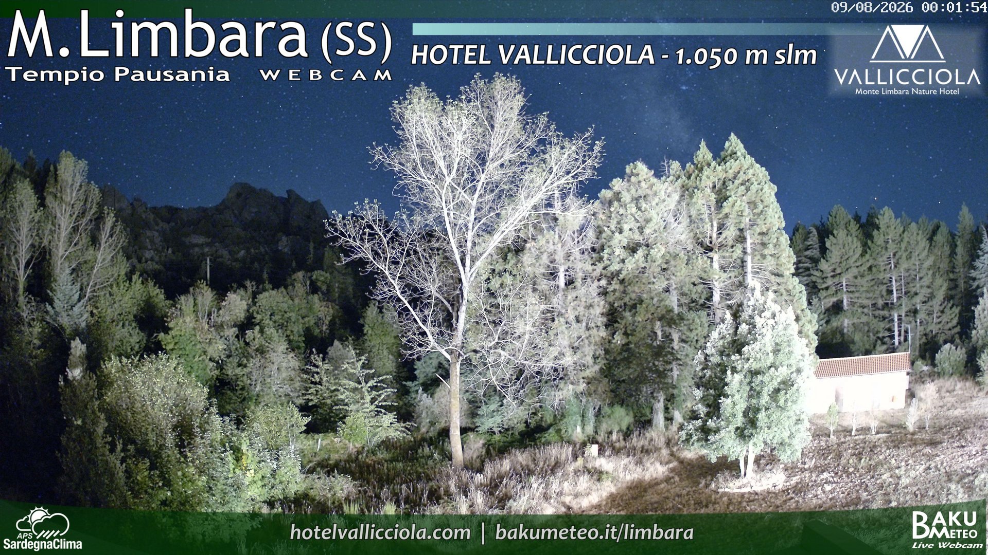 time-lapse frame, Monte Limbara Vallicciola webcam