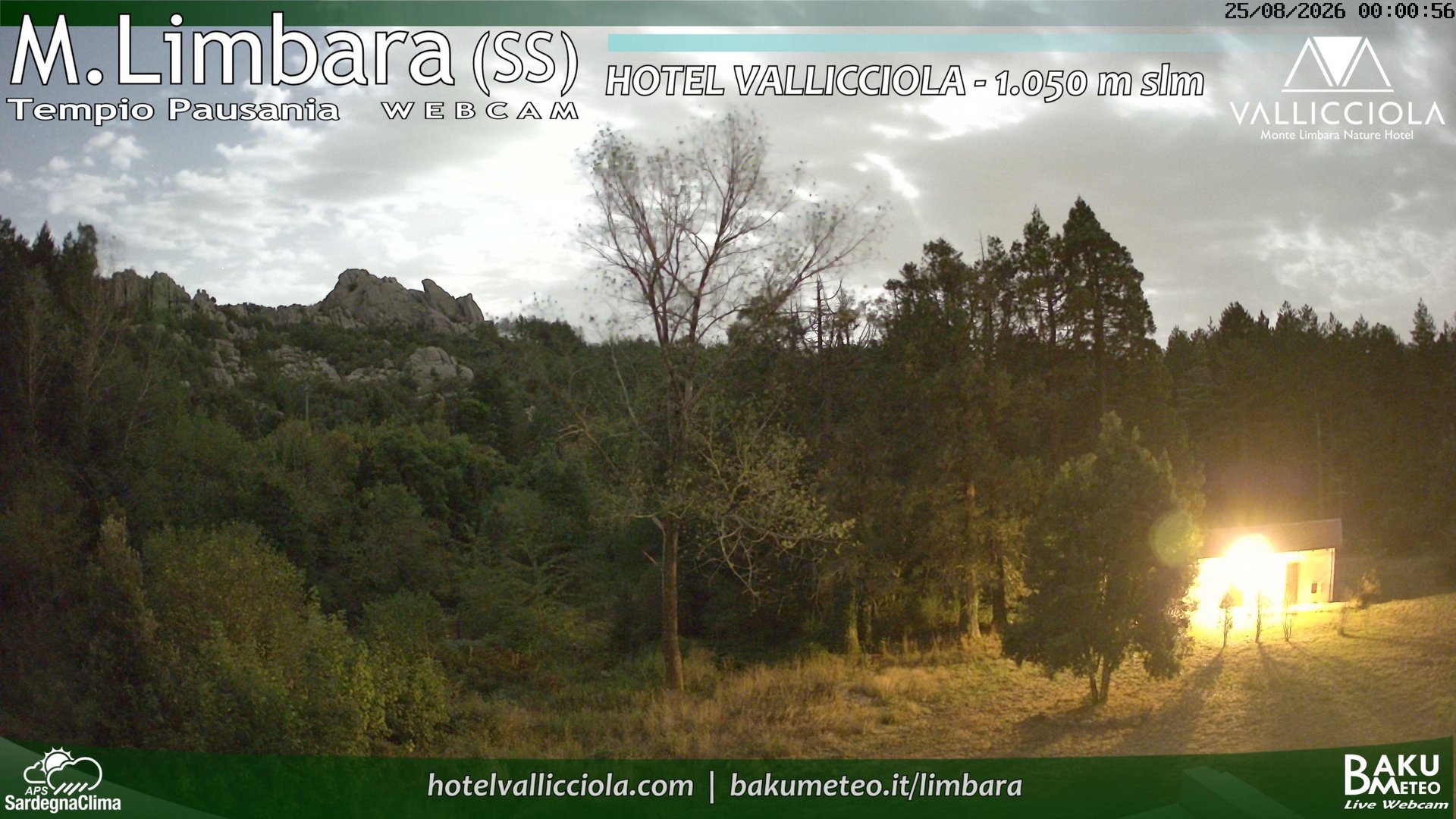 time-lapse frame, Monte Limbara Vallicciola webcam