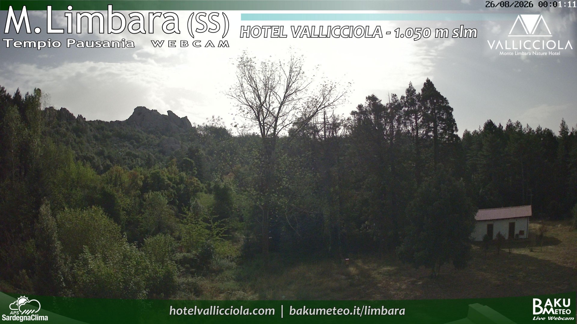 time-lapse frame, Monte Limbara Vallicciola webcam