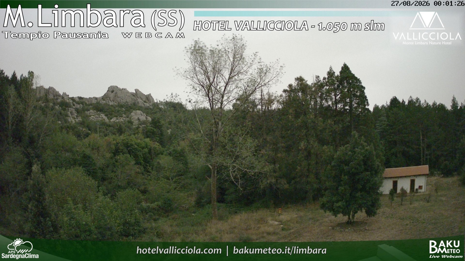 time-lapse frame, Monte Limbara Vallicciola webcam