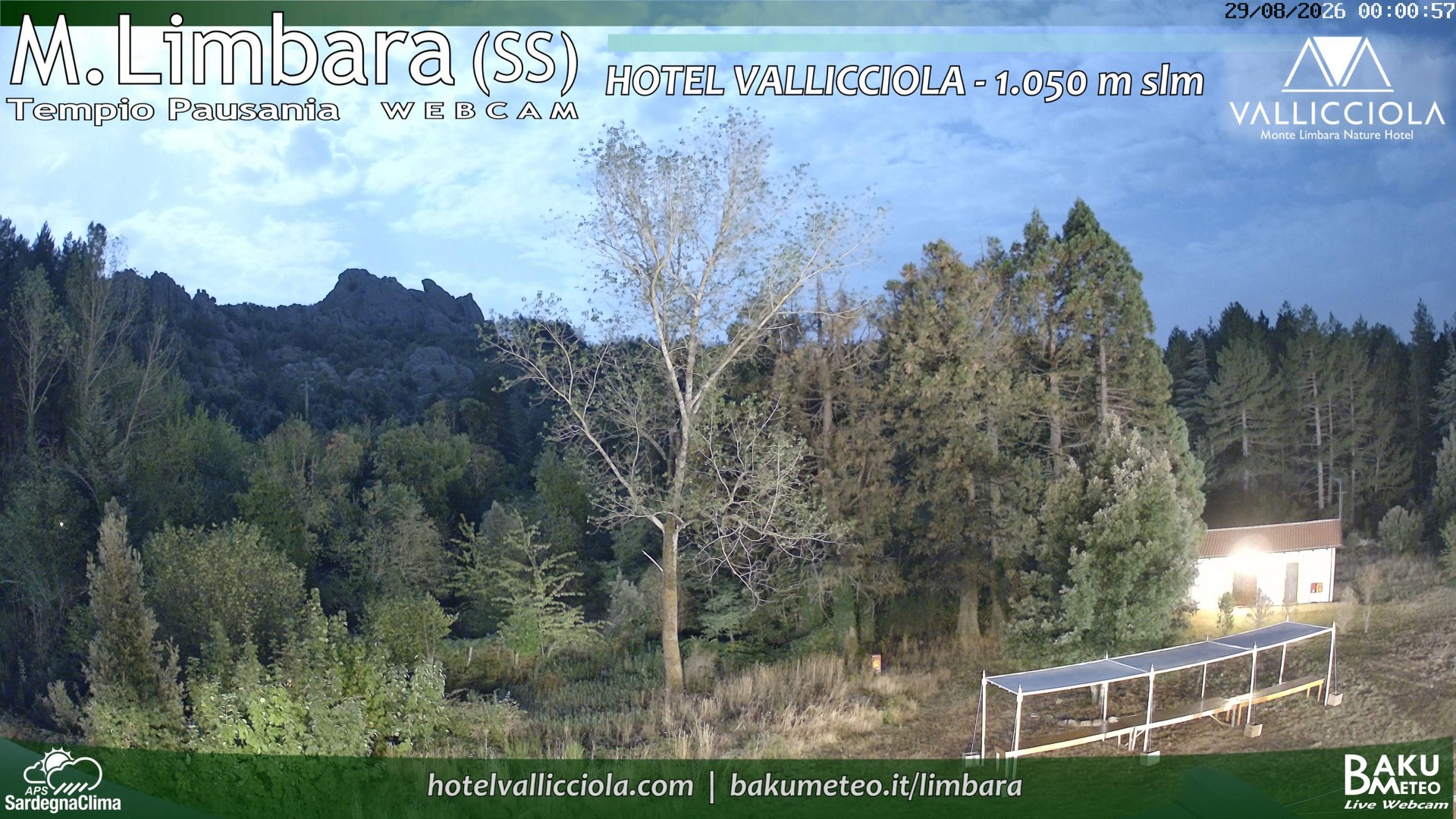 time-lapse frame, Monte Limbara Vallicciola webcam
