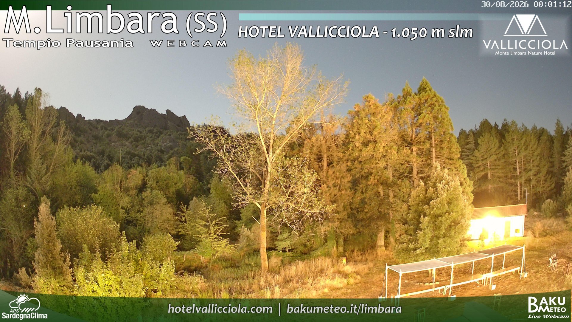 time-lapse frame, Monte Limbara Vallicciola webcam