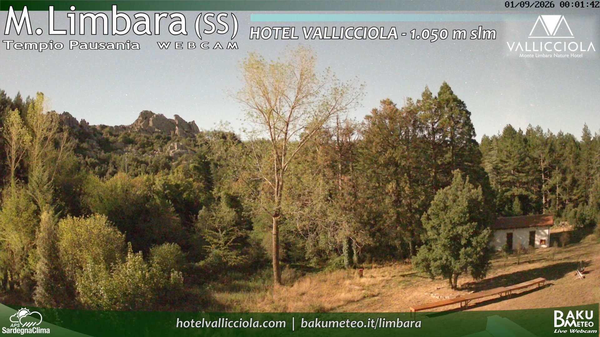 time-lapse frame, Monte Limbara Vallicciola webcam