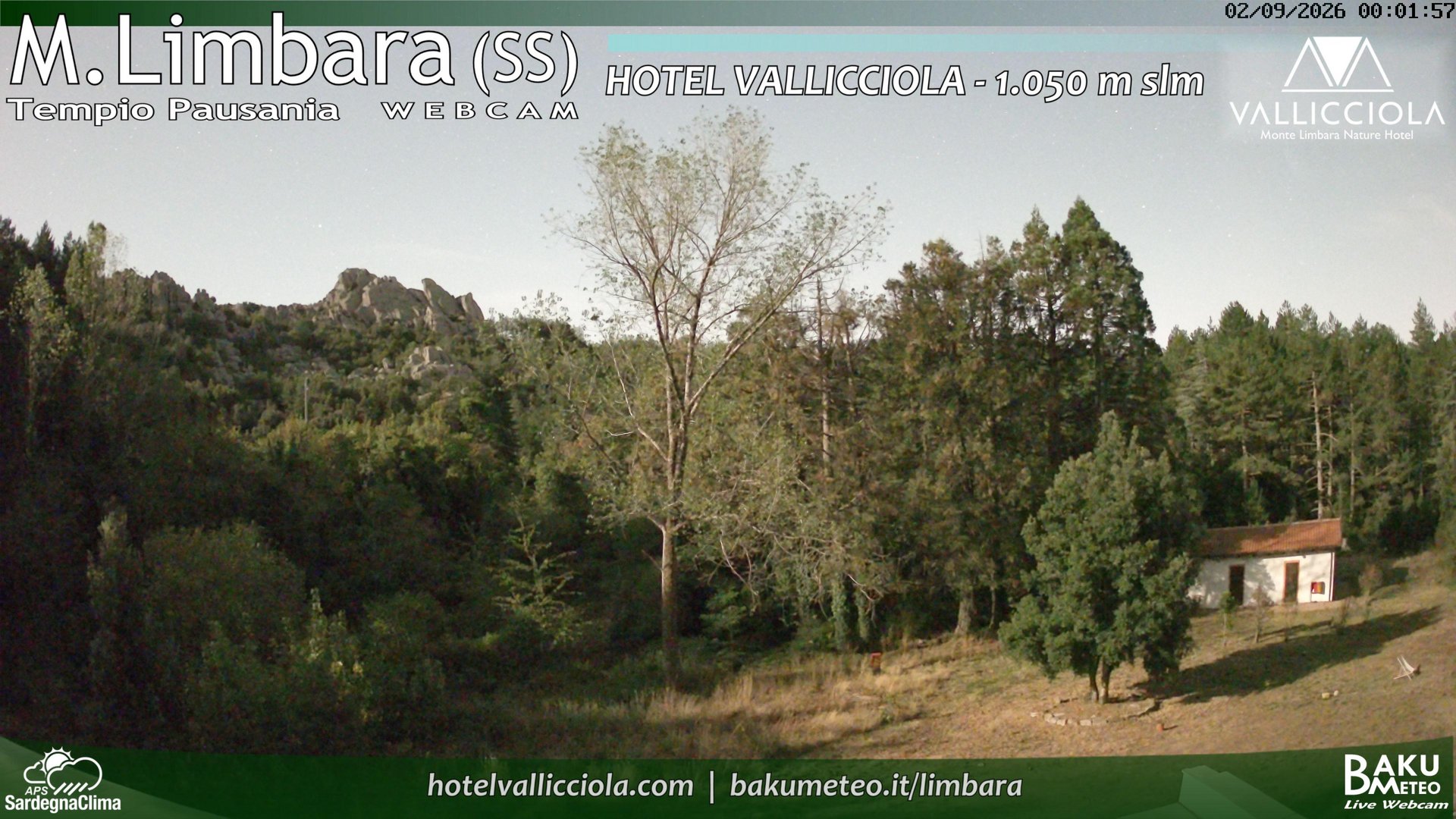 time-lapse frame, Monte Limbara Vallicciola webcam