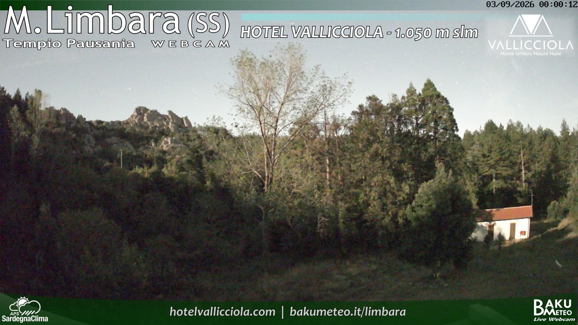 time-lapse frame, Monte Limbara Vallicciola webcam