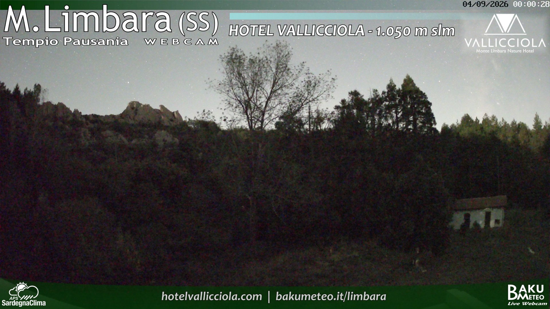 time-lapse frame, Monte Limbara Vallicciola webcam
