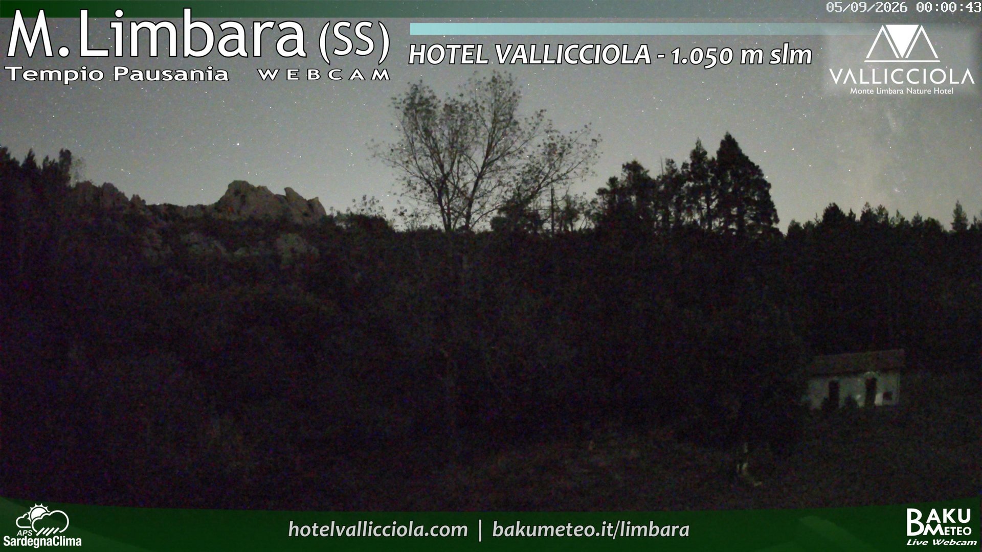 time-lapse frame, Monte Limbara Vallicciola webcam