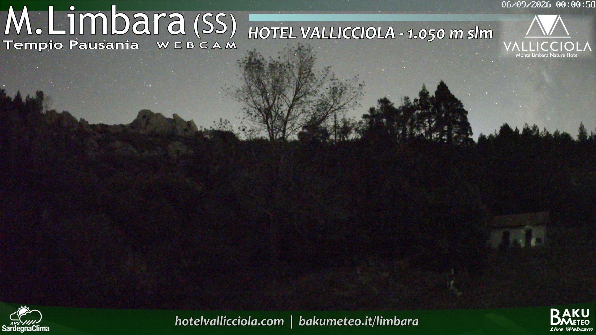 time-lapse frame, Monte Limbara Vallicciola webcam
