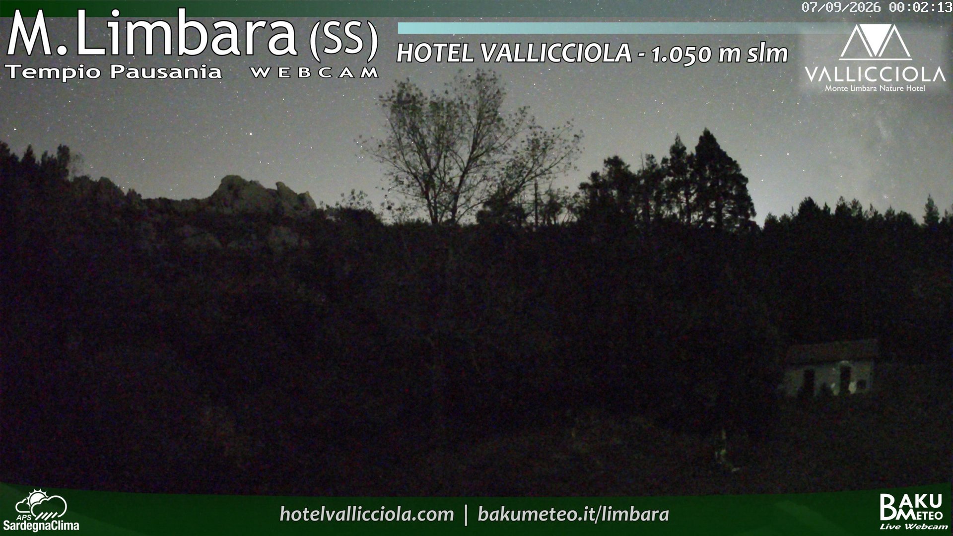 time-lapse frame, Monte Limbara Vallicciola webcam